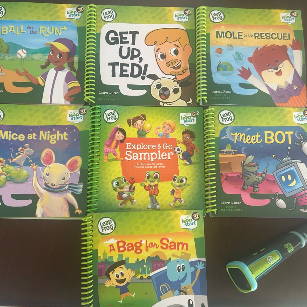 LeapFrog Green Interactive Learning Books Set